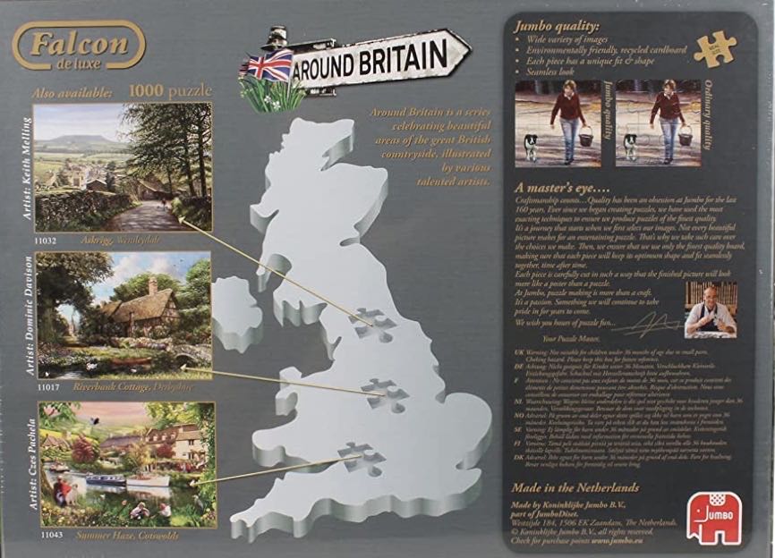 Cotswold Summer Haze - Falcon de luxe puzzle collectible [Barcode 8710126110430] - Main Image 4