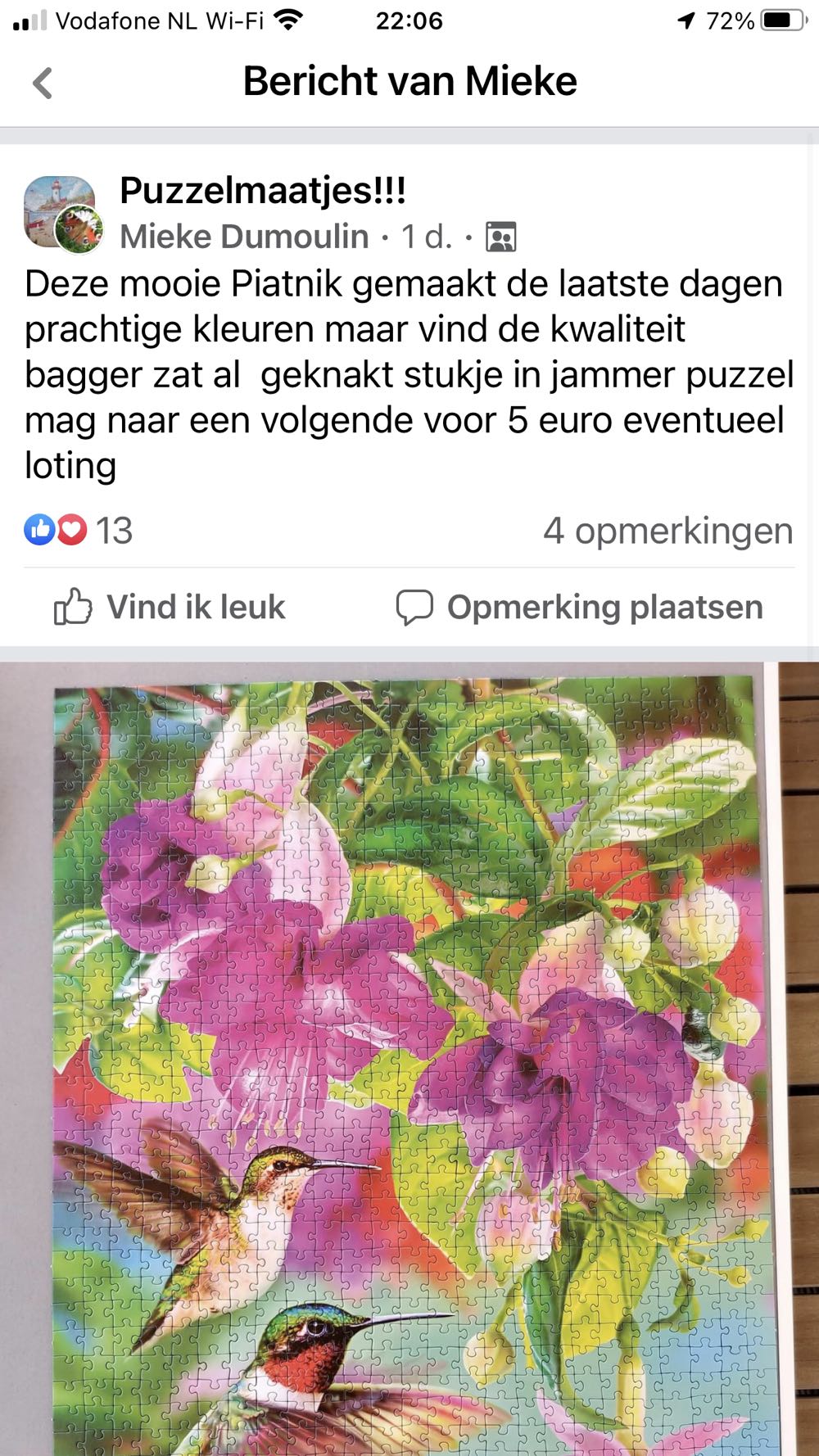 Hummingbirds - Piatnik puzzle collectible [Barcode 9001890546747] - Main Image 4