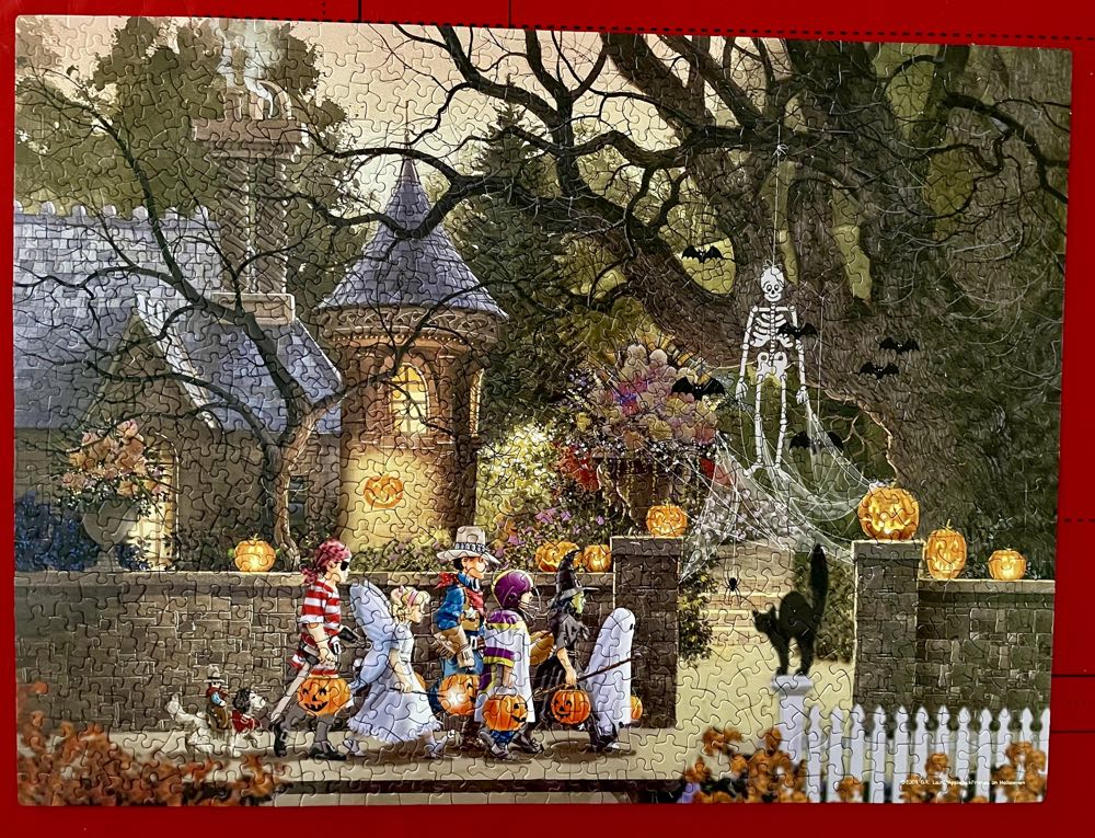 Friends On Halloween - SunsOut puzzle collectible [Barcode 796780512245] - Main Image 2