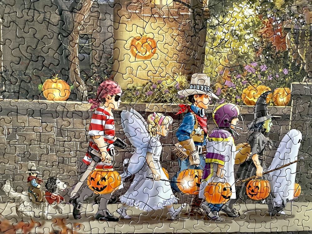 Friends On Halloween - SunsOut puzzle collectible [Barcode 796780512245] - Main Image 3