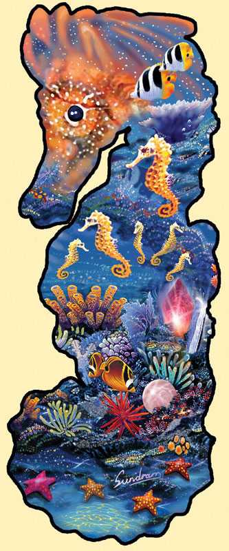 Horse Of Jewels - SunsOut 🇺🇸 puzzle collectible [Barcode 796780952188] - Main Image 2