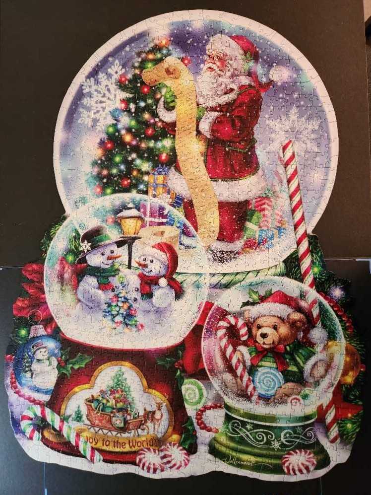 3 Snow Globes - SunsOut puzzle collectible [Barcode 796780960633] - Main Image 4