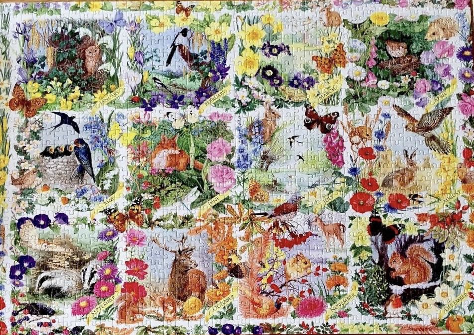 Country Calender 🐦 - Falcon de luxe puzzle collectible [Barcode 8710126111901] - Main Image 3