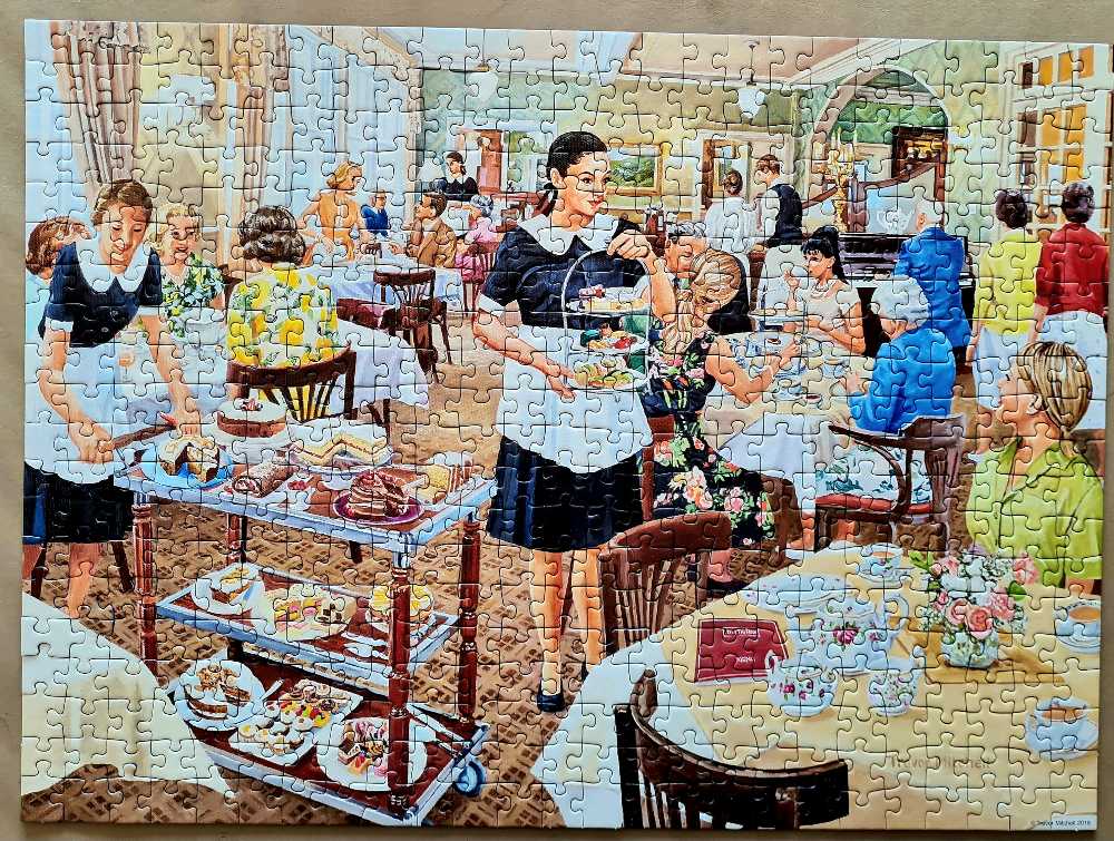 Happy Days At Work The Waitress - Ravensburger puzzle collectible [Barcode 4005556148189] - Main Image 3