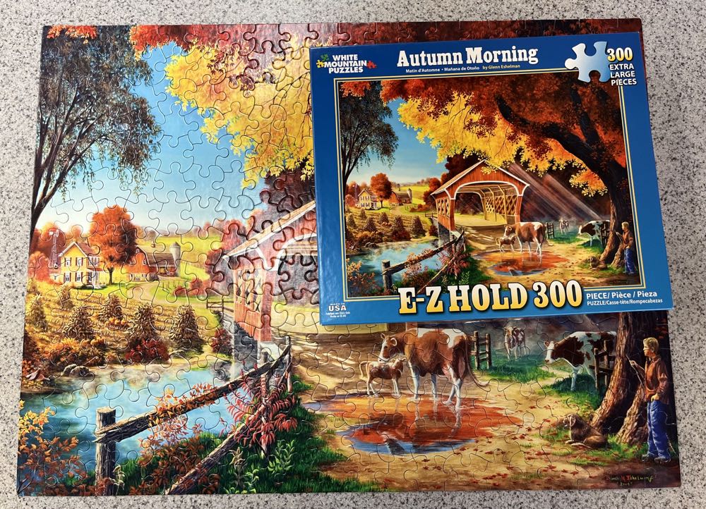 Autumn Morning - White Mountain puzzle collectible [Barcode 724819255993] - Main Image 4