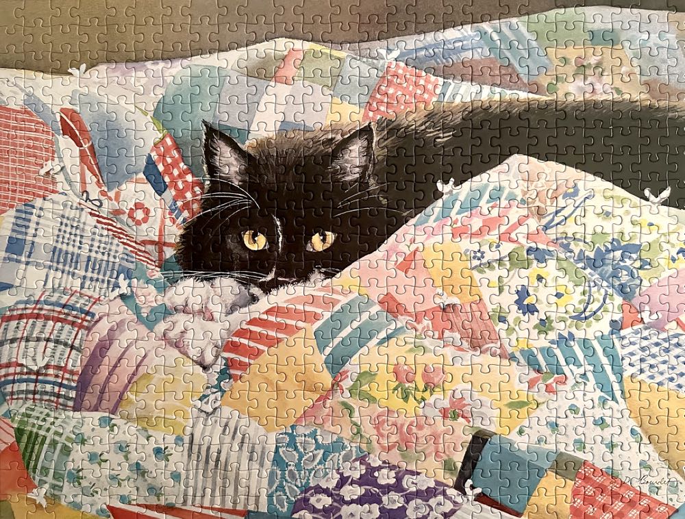 Grandma’s Quilt (traded) Never Done - Lang puzzle collectible [Barcode 739744191902] - Main Image 2