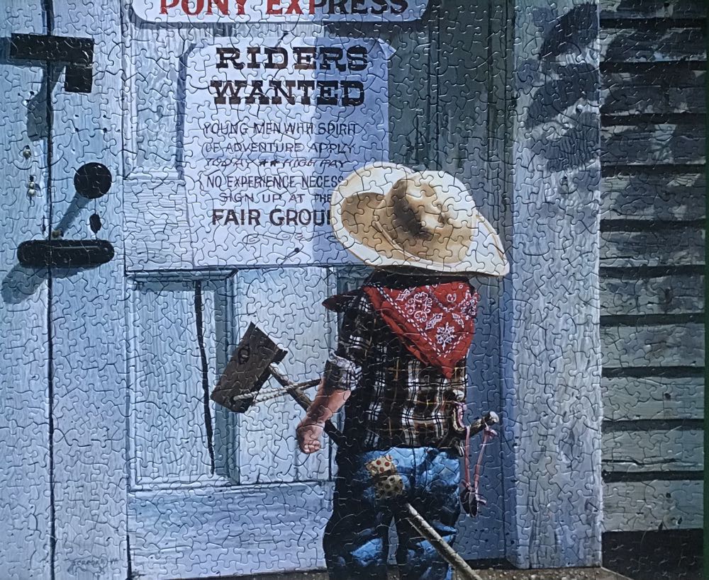 Riders Wanted - SunsOut puzzle collectible [Barcode 796780360419] - Main Image 2