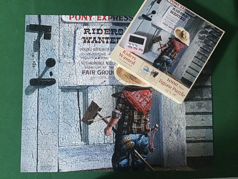 Riders Wanted - SunsOut puzzle collectible [Barcode 796780360419] - Main Image 3