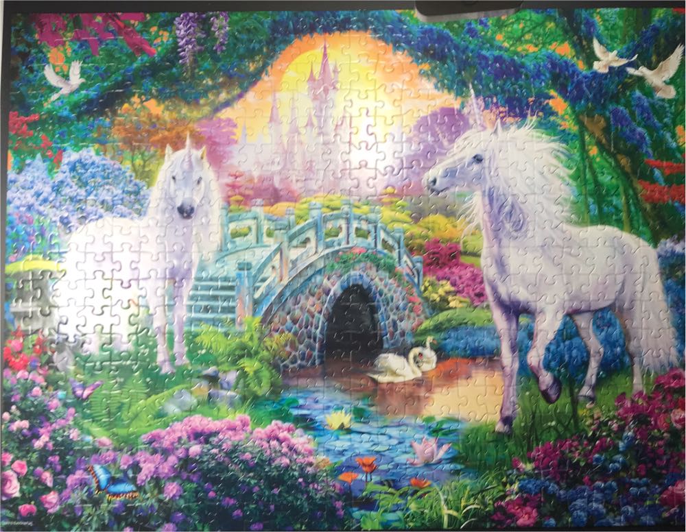 Unicorns In Fairy Land - Eurographics Puzzle puzzle collectible [Barcode 628136553636] - Main Image 2
