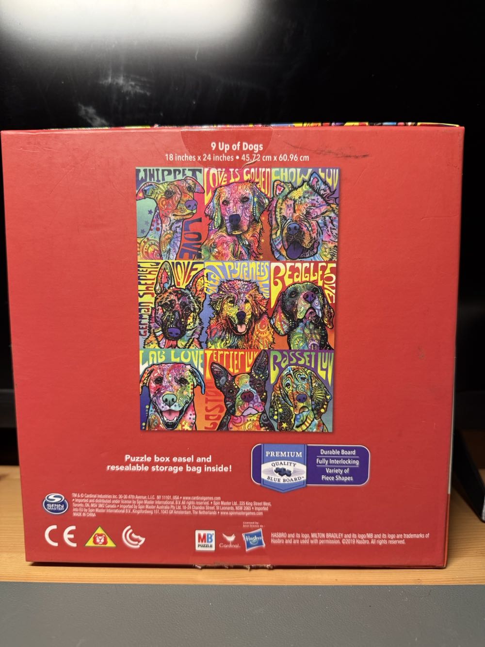 9 Up of Dogs - Milton Bradley puzzle collectible [Barcode 778988265178] - Main Image 3