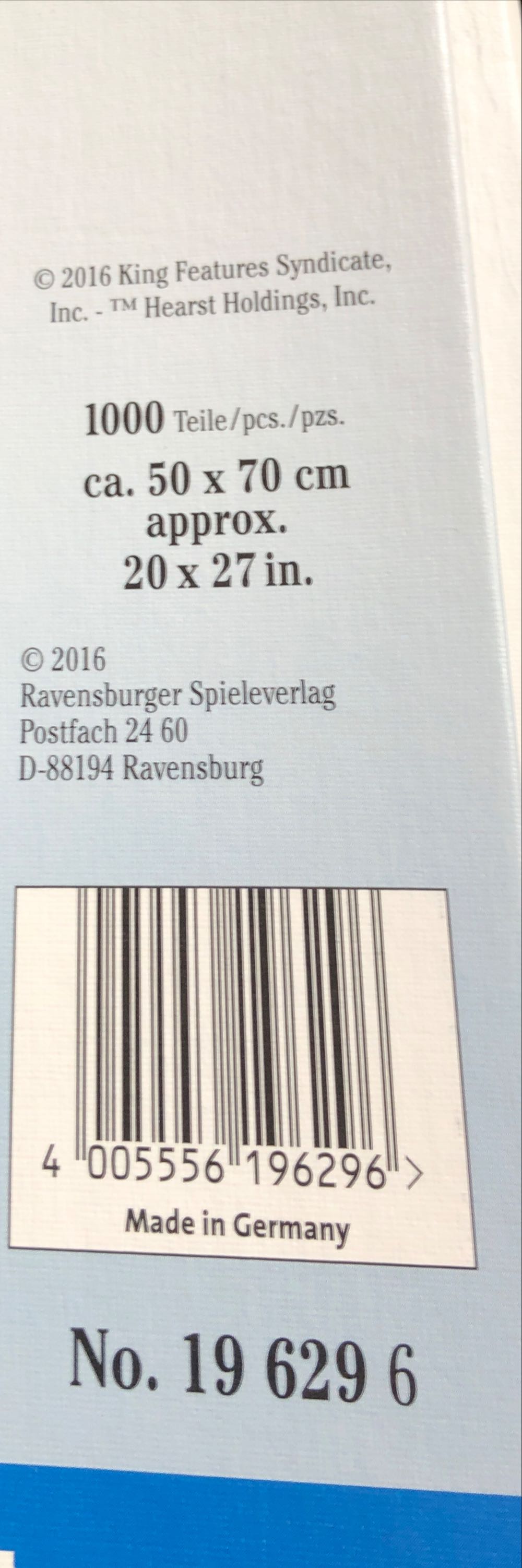 Popeye - Ravensburger puzzle collectible [Barcode 4005556196296] - Main Image 2