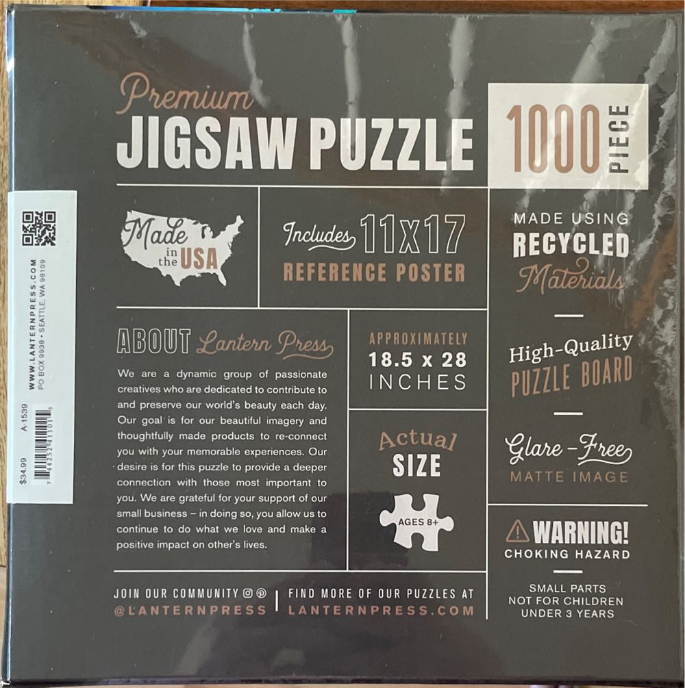 Pikes Peak Watercolor - Lantern Press puzzle collectible [Barcode 744252411015] - Main Image 2