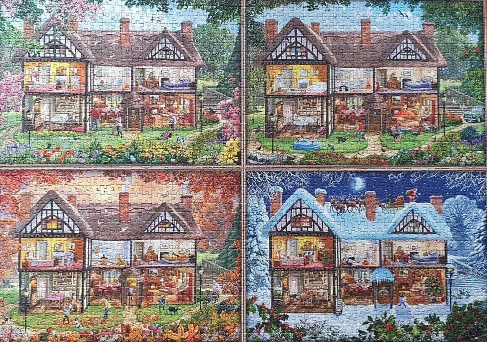 House Of Four Seasons (contr En Maken) - Schmidt Puzzle puzzle collectible [Barcode 4001504583453] - Main Image 4