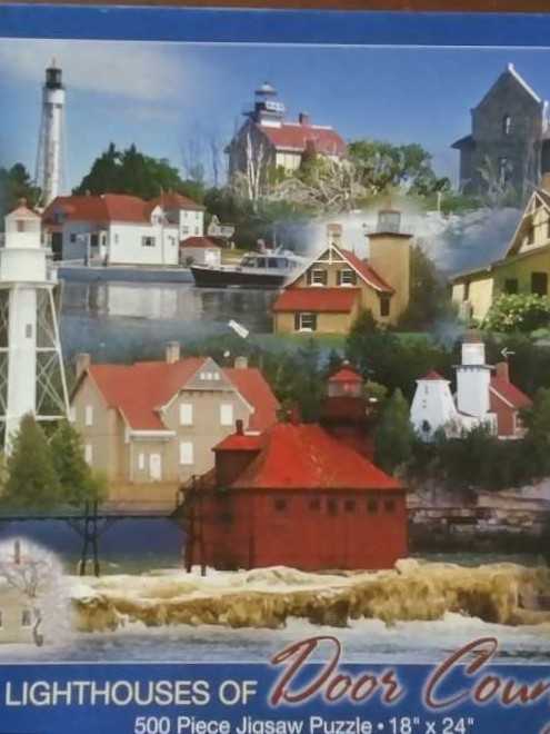 Lighthouses Of Door County - Great Lakes Distributing puzzle collectible - Main Image 3