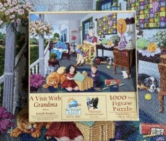 A Visit With Grandma - SunsOut puzzle collectible [Barcode 796780389809] - Main Image 4