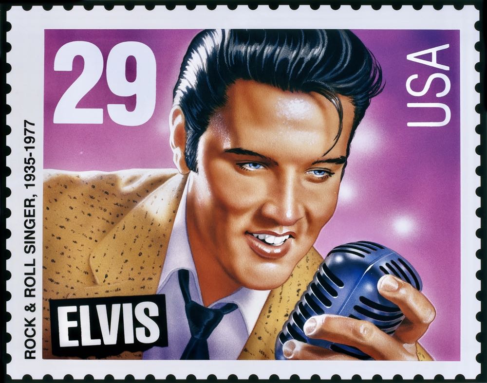 Vintage Milton Bradley Elvis 550 Piece Stamp Sealed Limited Edition 550 Pc Limited - Milton Bradley puzzle collectible [Barcode 032244043598] - Main Image 2
