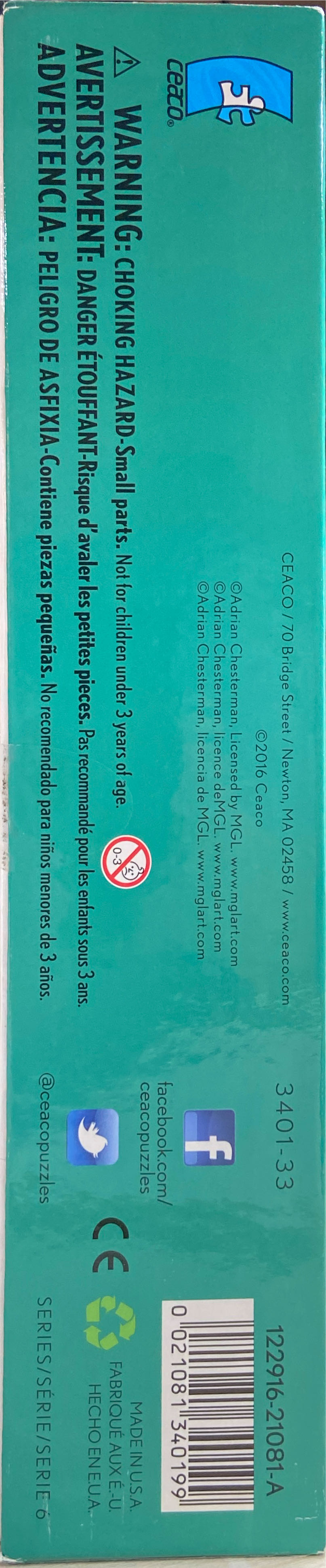 Woodland Creatures - Ceaco puzzle collectible [Barcode 021081340199] - Main Image 3