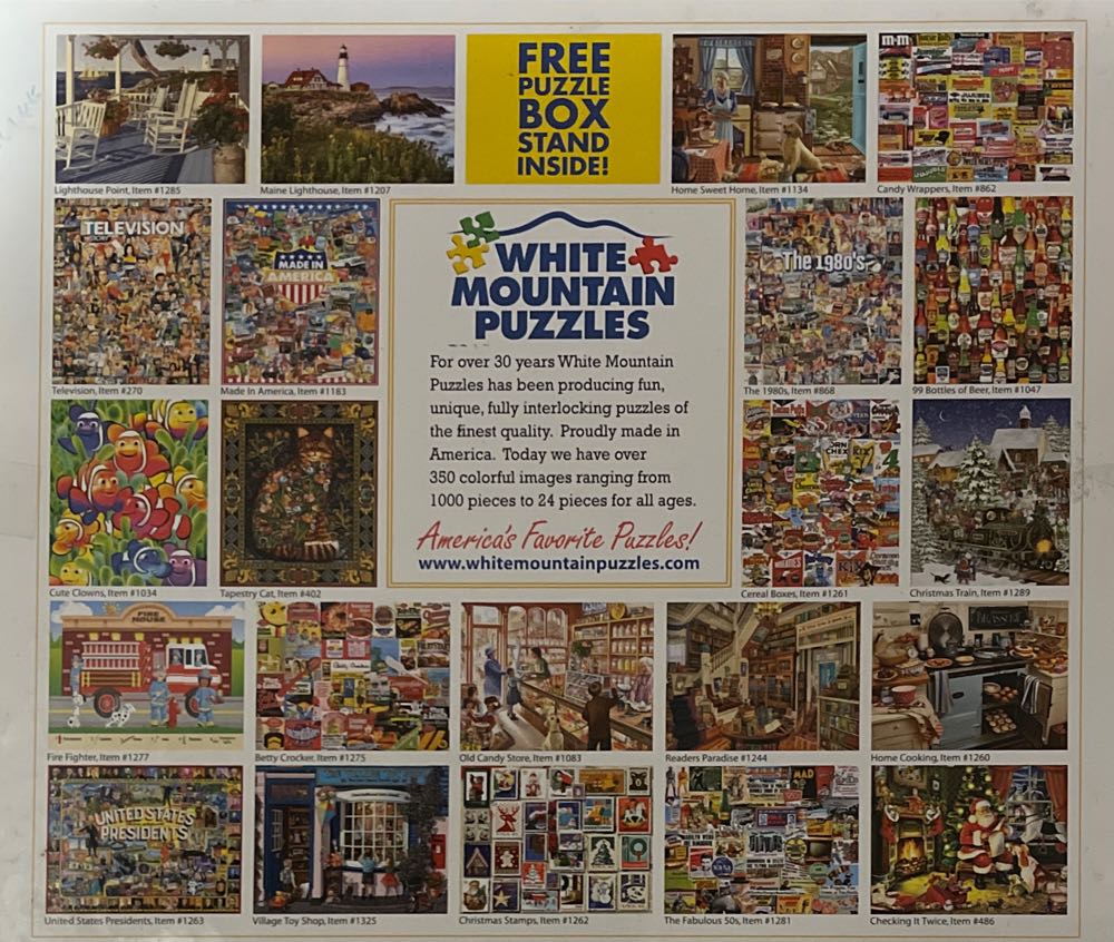 Cereal Boxes - White Mountain 🇺🇸 puzzle collectible [Barcode 724819259335] - Main Image 2