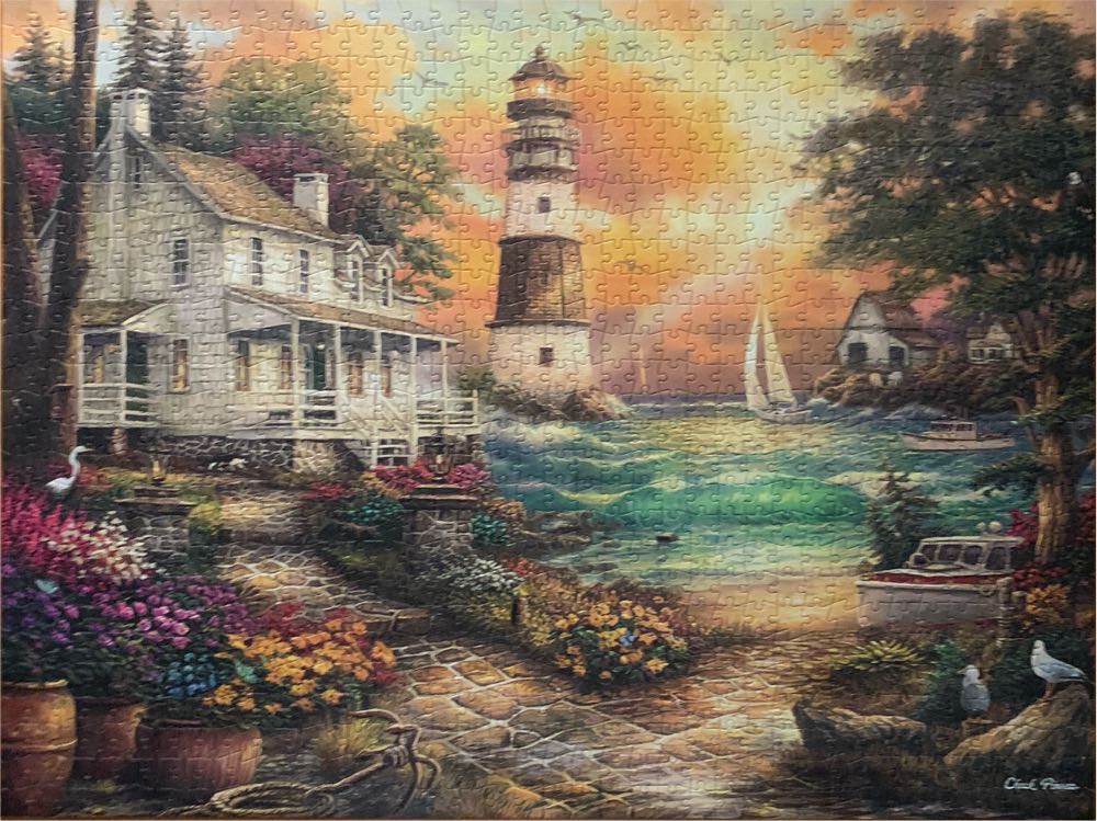 Cottage by the Sea - Buffalo puzzle collectible [Barcode 079346113989] - Main Image 3