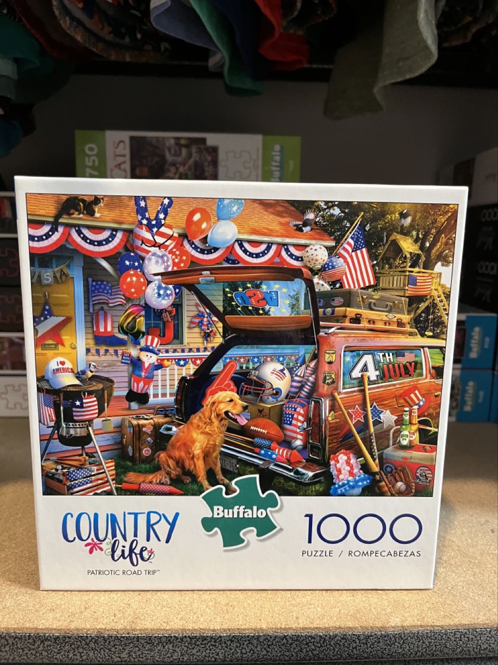 Country Life-Patriotic Road Trip  (Item#11931) - Buffalo Games puzzle collectible [Barcode 079346119318] - Main Image 2