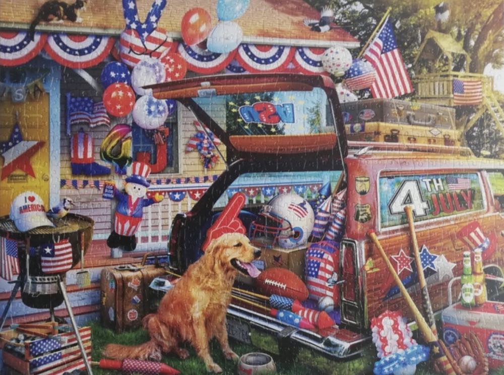 Country Life-Patriotic Road Trip  (Item#11931) - Buffalo Games puzzle collectible [Barcode 079346119318] - Main Image 3