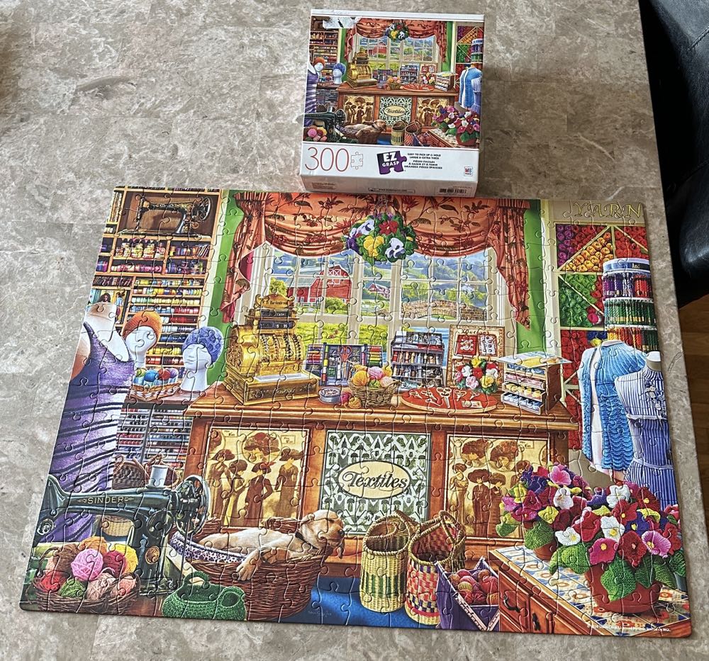 Wool Shop - Milton Bradley puzzle collectible [Barcode 778988300596] - Main Image 2