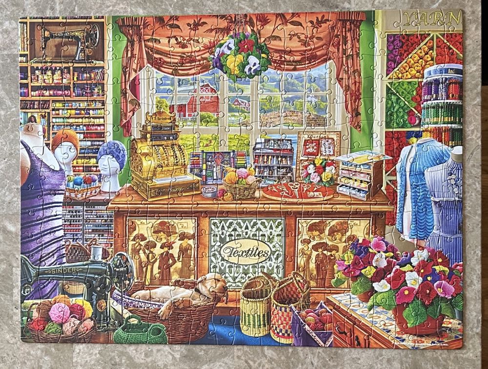 Wool Shop - Milton Bradley puzzle collectible [Barcode 778988300596] - Main Image 3