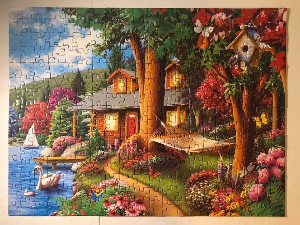 Around The Lake - Master Pieces puzzle collectible [Barcode 705988605963] - Main Image 2