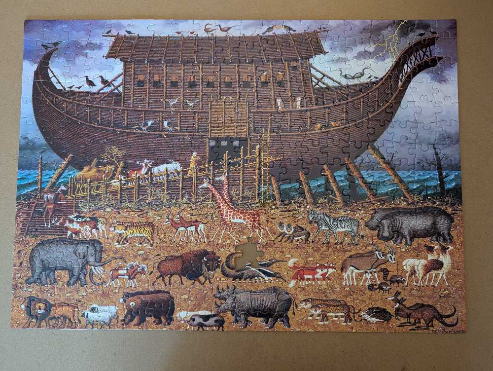 Noah And Friends - Buffalo Games puzzle collectible [Barcode 079346026784] - Main Image 2