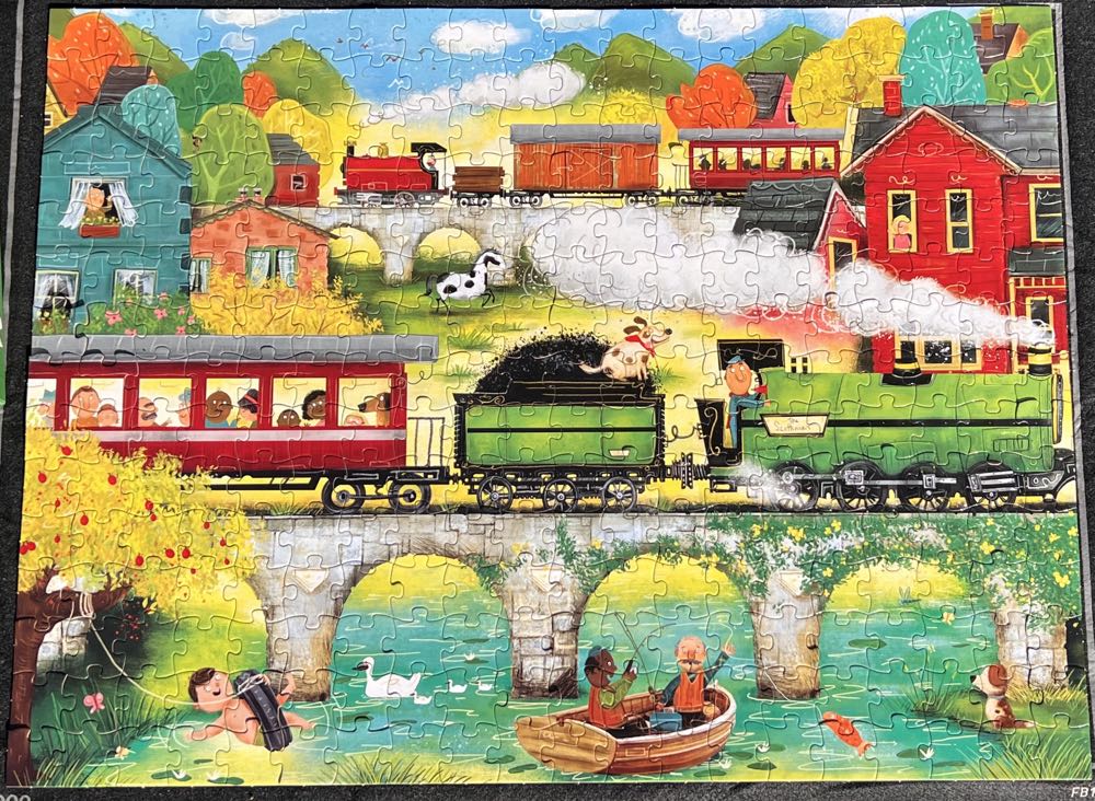 Busy Trains - Page Publications puzzle collectible [Barcode 9781648330629] - Main Image 2