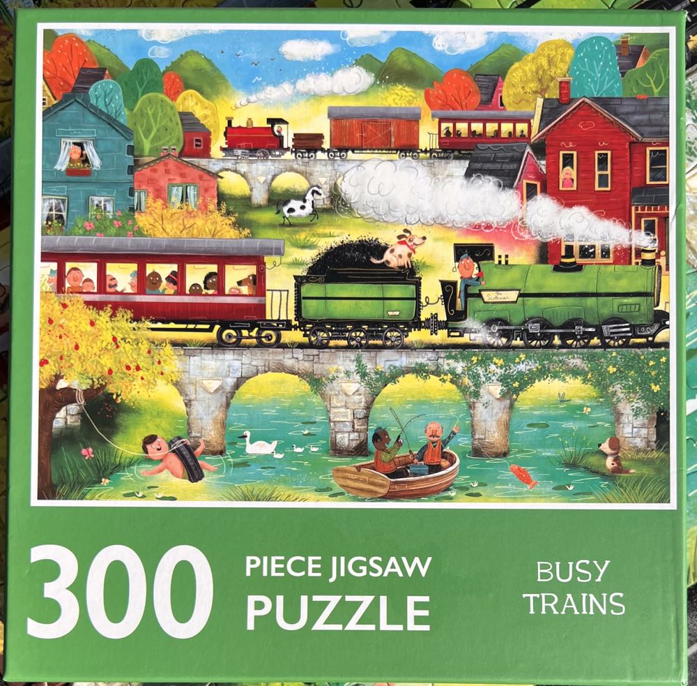 Busy Trains - Page Publications puzzle collectible [Barcode 9781648330629] - Main Image 3