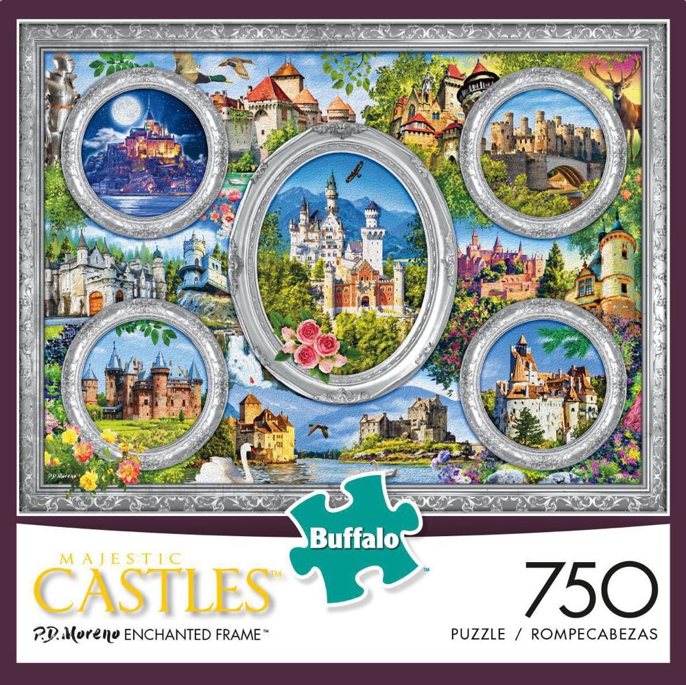 Buffalo Games Majestic Castles Enchanted Frame 750 Piece Jigsaw Puzzle - Buffalo puzzle collectible [Barcode 079346170616] - Main Image 2
