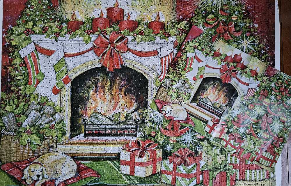 Lang 1000pc Puzzle Chrst Warm Christmas Warmth - Lang puzzle collectible [Barcode 739744208181] - Main Image 4