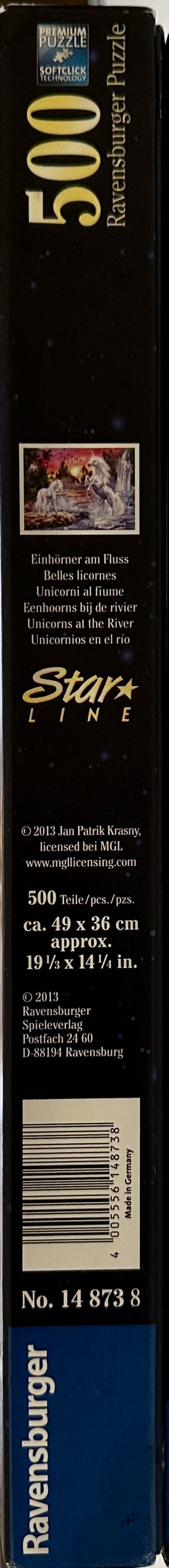 Unicorns At The River - Ravensburger puzzle collectible [Barcode 4005556148738] - Main Image 2