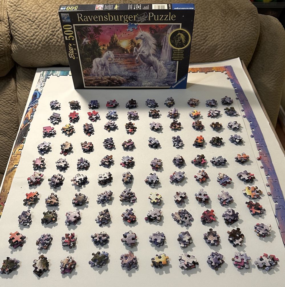 Unicorns At The River - Ravensburger puzzle collectible [Barcode 4005556148738] - Main Image 3