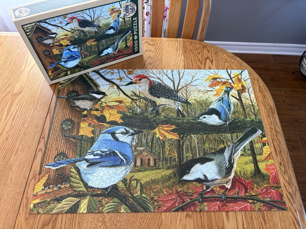 Blue Jay & Friends - Cobble Hill puzzle collectible [Barcode 625012516617] - Main Image 2