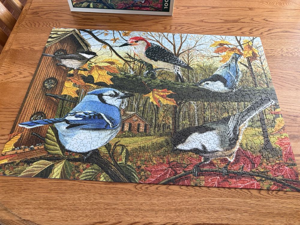 Blue Jay & Friends - Cobble Hill puzzle collectible [Barcode 625012516617] - Main Image 4