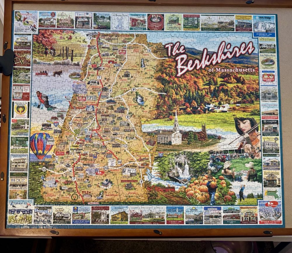 The Berkshires Of Massachusetts-TRAVELERS - White Mountain Puzzles puzzle collectible [Barcode 724819255139] - Main Image 2