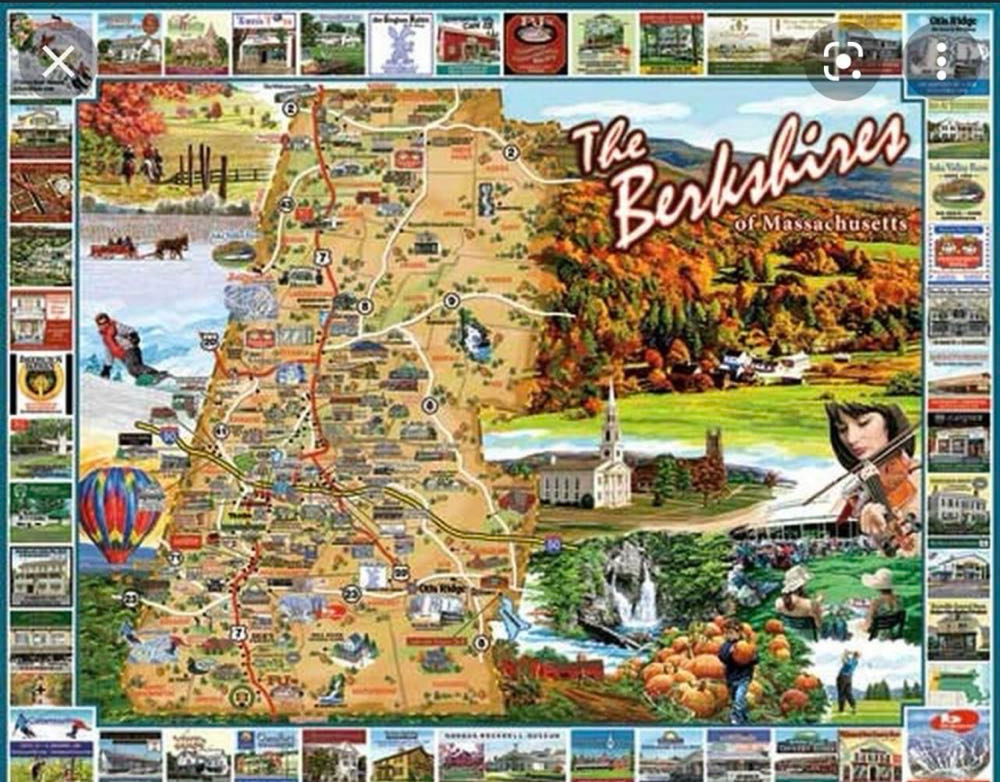 The Berkshires Of Massachusetts-TRAVELERS - White Mountain Puzzles puzzle collectible [Barcode 724819255139] - Main Image 3