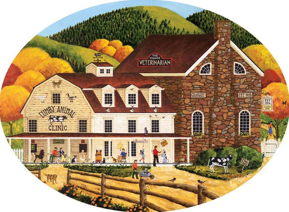 The Village Veterinarian - Buffalo puzzle collectible [Barcode 079346070169] - Main Image 2