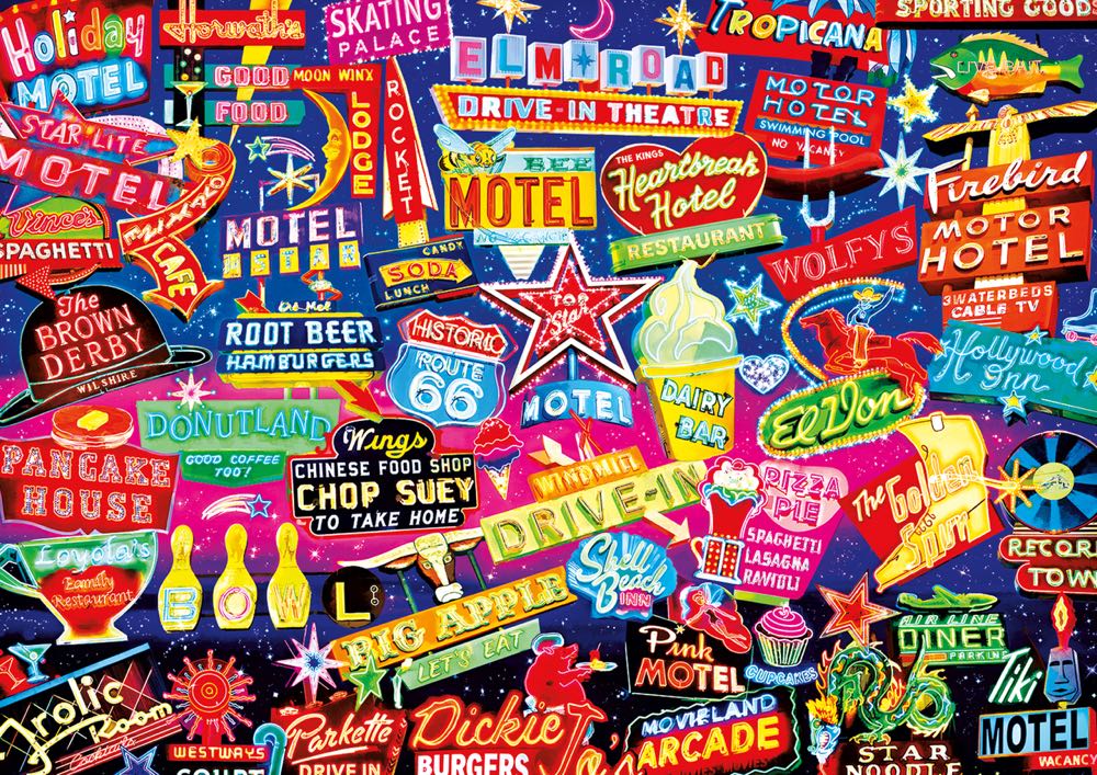 Neon Dazzle🧩 - Buffalo puzzle collectible [Barcode 079346027262] - Main Image 2