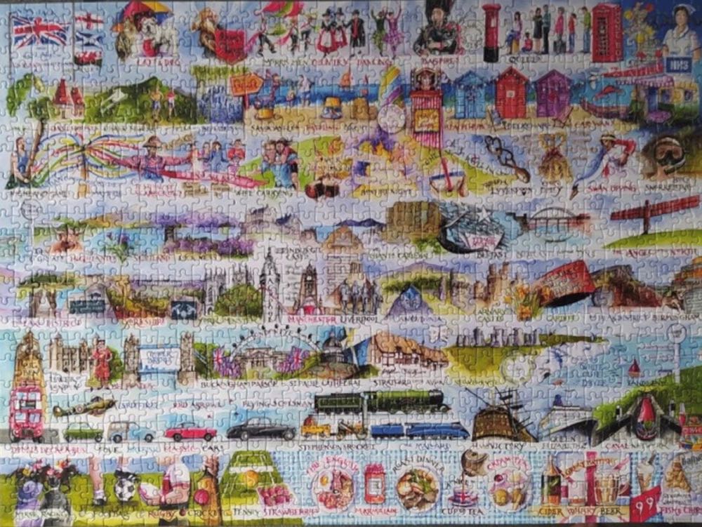 Cream Teas & Queuing - Gibsons puzzle collectible [Barcode 5012269071009] - Main Image 3