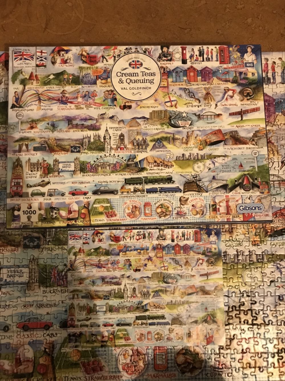 Cream Teas & Queuing - Gibsons puzzle collectible [Barcode 5012269071009] - Main Image 4
