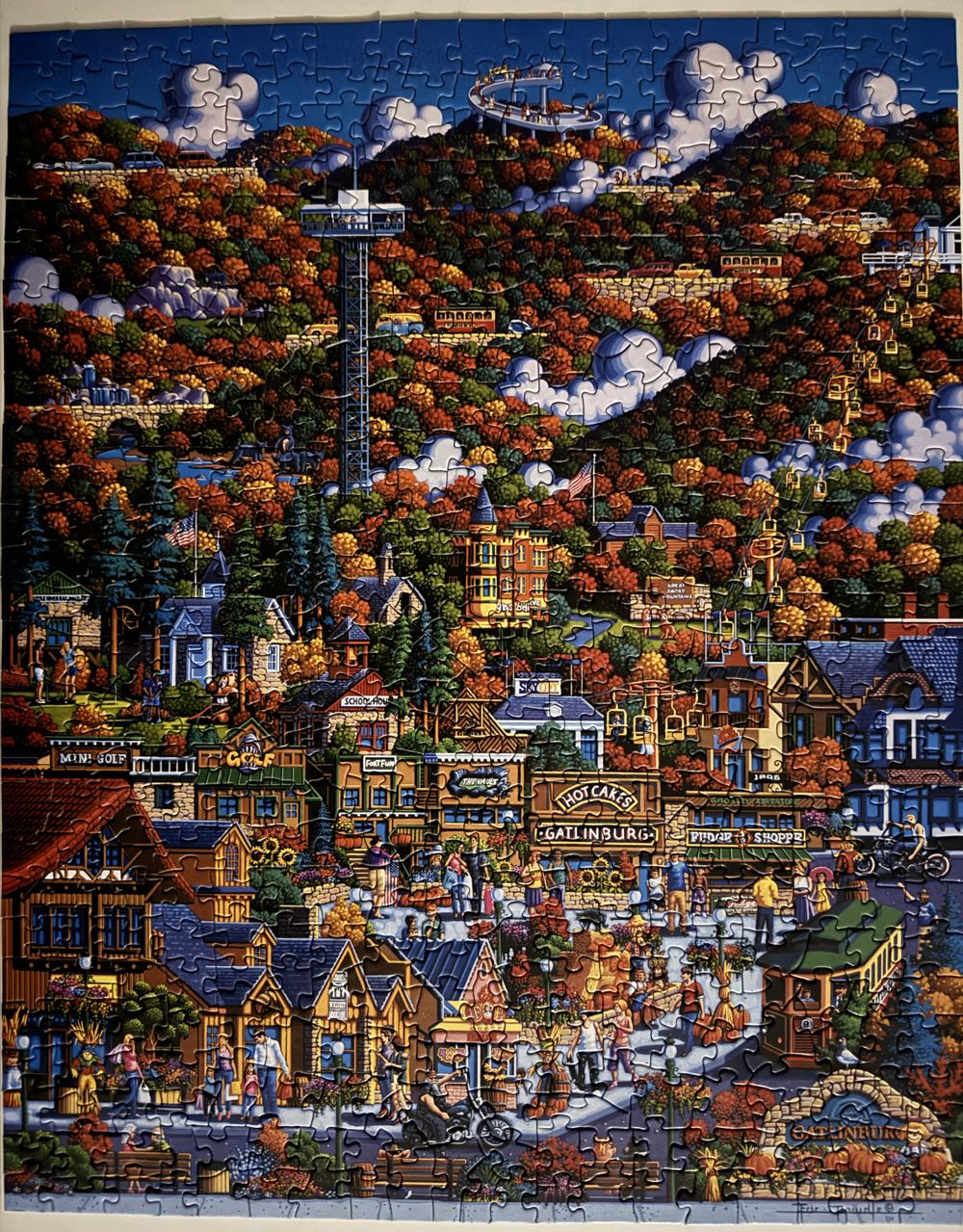Smoky Mountains - Dowdle puzzle collectible [Barcode 671095003490] - Main Image 3