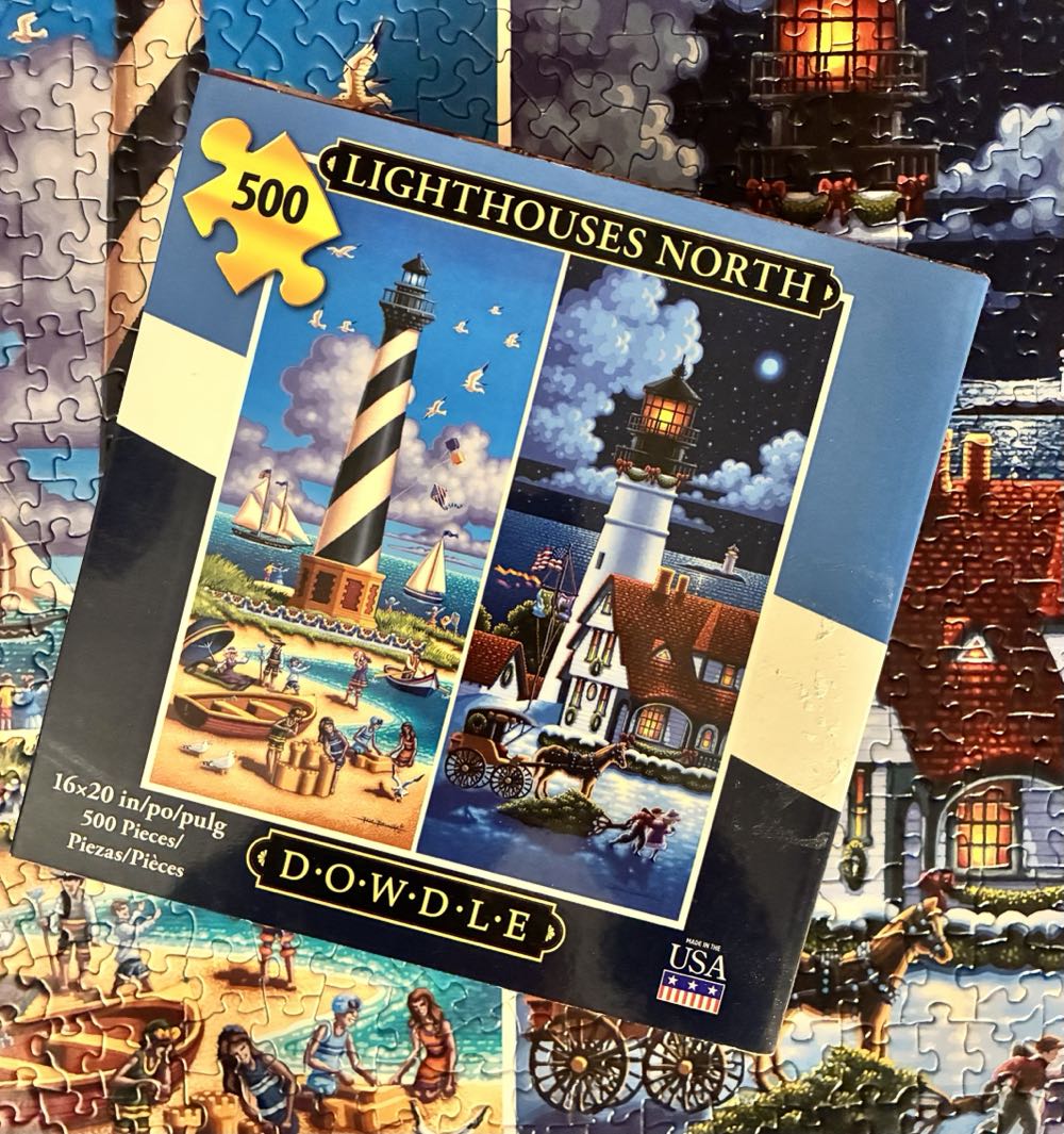Lighthouses North - Dowdle puzzle collectible [Barcode 671095203265] - Main Image 2