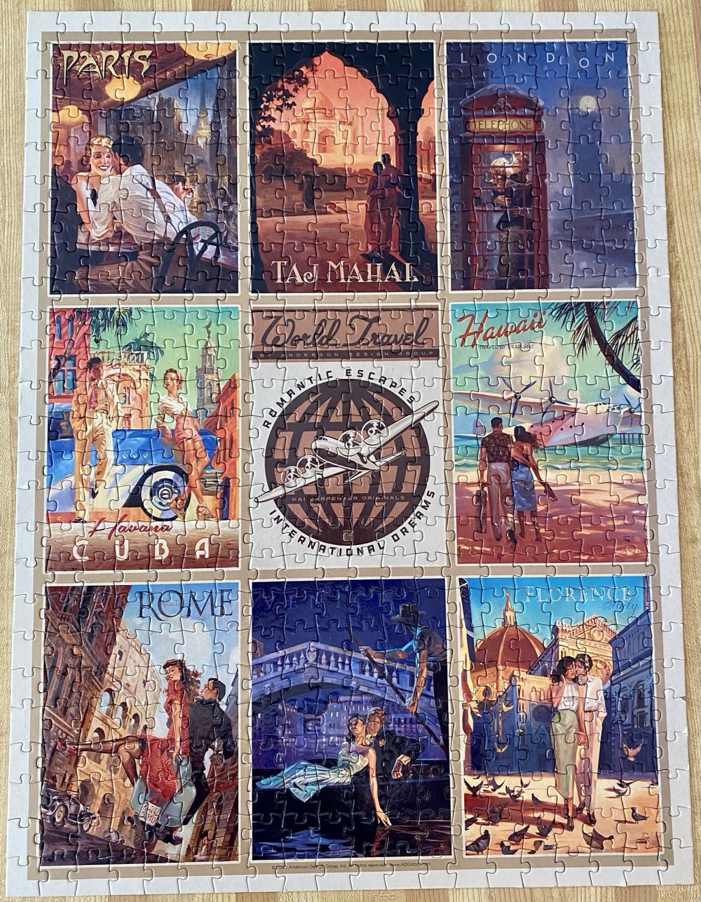 Romantic Escapes International Dreams - American Flat puzzle collectible - Main Image 2