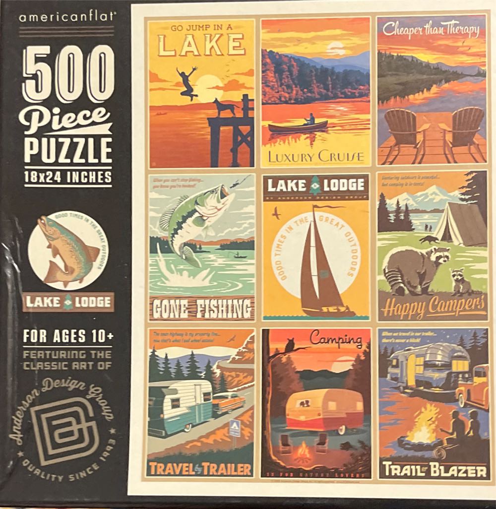 Good Times In The Great Outdoors - American Flat puzzle collectible - Main Image 1