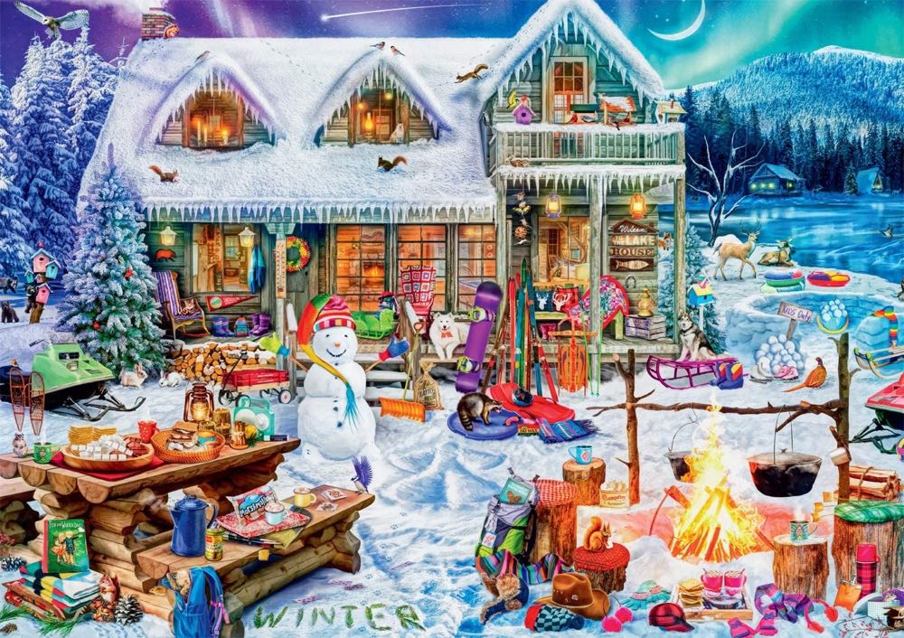 Winterland Fun - Buffalo puzzle collectible [Barcode 079346025671] - Main Image 2