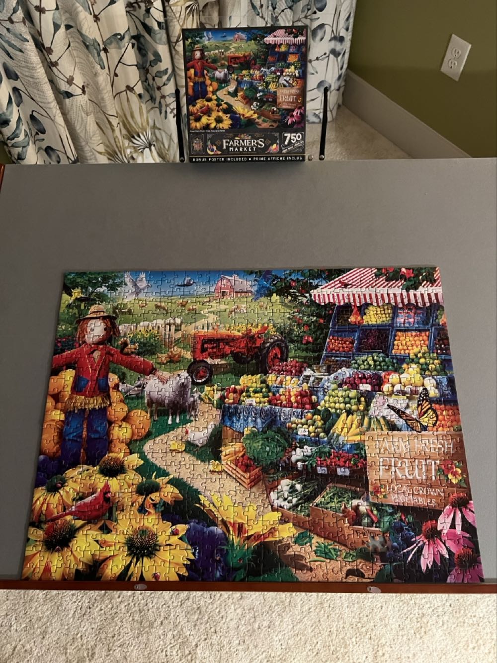 Farmer’s Market - Fresh Farm Fruit - Master Pieces puzzle collectible [Barcode 705988321375] - Main Image 2