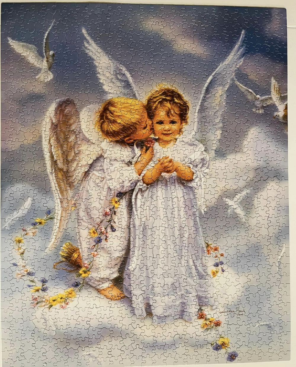 Angel Kisses - White Mountain Puzzles puzzle collectible [Barcode 724819248049] - Main Image 2